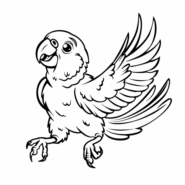 Dibujos para colorear e imprimir Parrot