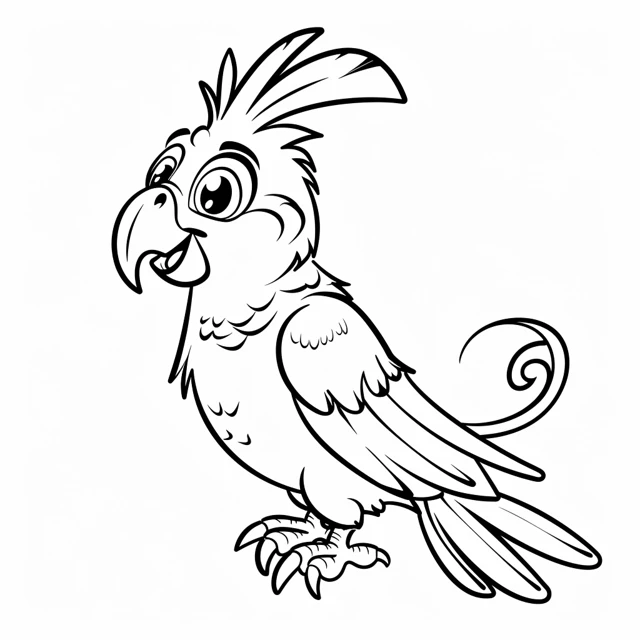 Dibujos para colorear e imprimir Parrot