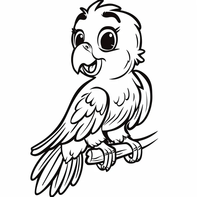 Dibujos para colorear e imprimir Parrot