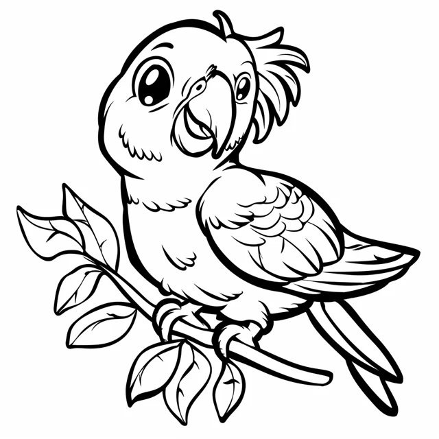 Dibujos para colorear e imprimir Parrot