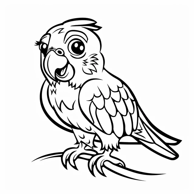 Dibujos para colorear e imprimir Parrot