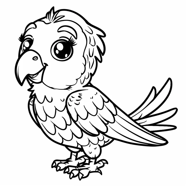 Dibujos para colorear e imprimir Parrot