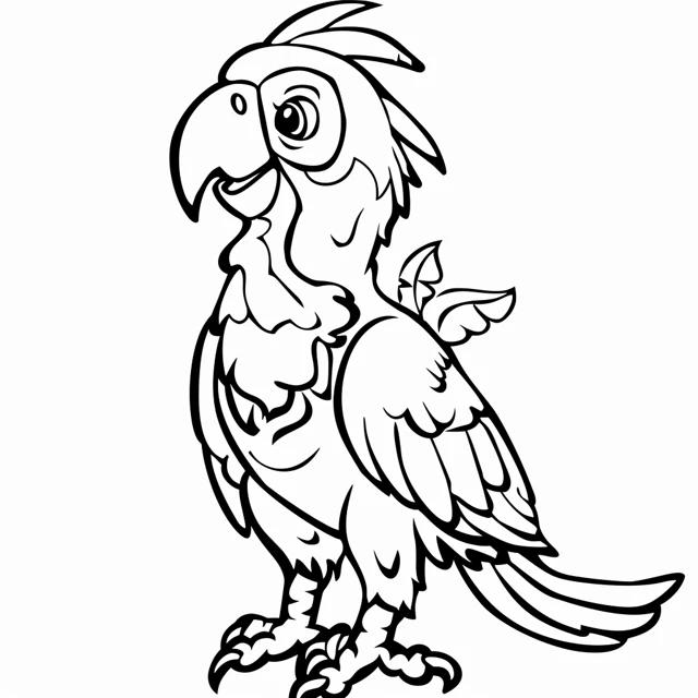 Dibujos para colorear e imprimir Parrot