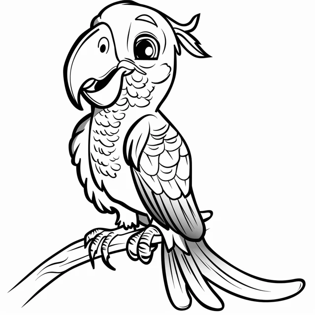 Dibujos para colorear e imprimir Parrot