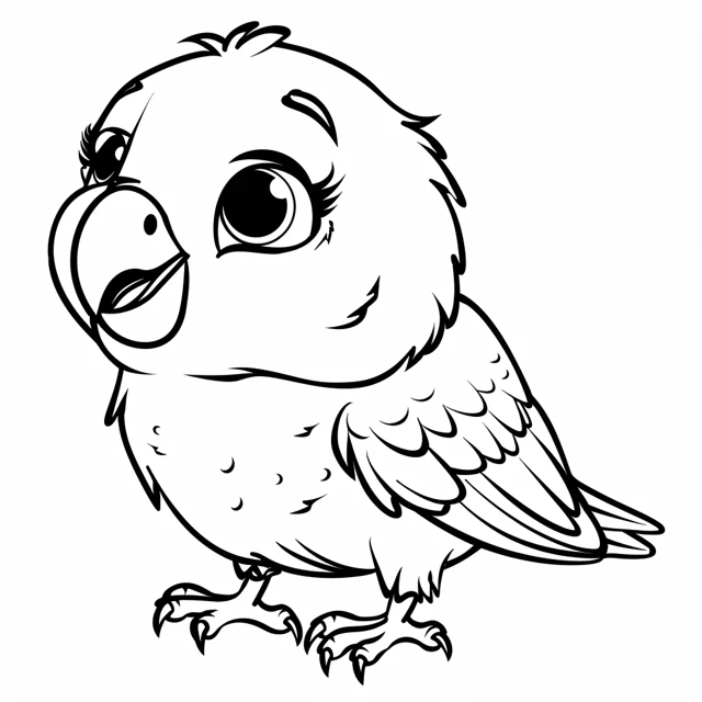 Dibujos para colorear e imprimir Parrot