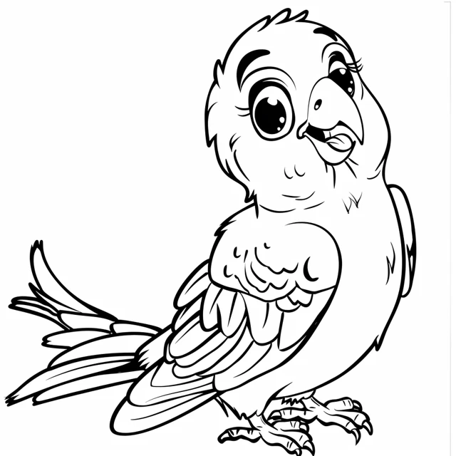 Dibujos para colorear e imprimir Parrot