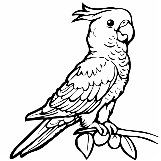 Dibujos para colorear e imprimir Parrot