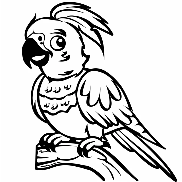 Dibujos para colorear e imprimir Parrot