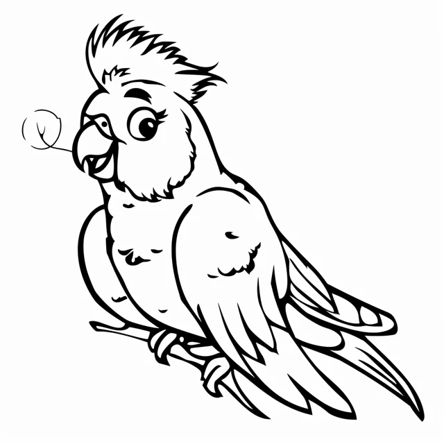 Dibujos para colorear e imprimir Parrot