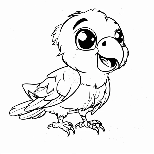 Dibujos para colorear e imprimir Parrot