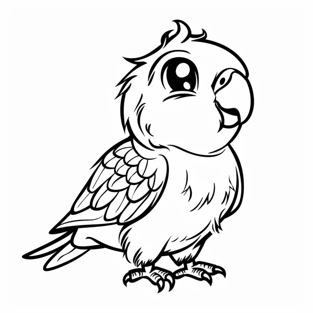 Dibujos para colorear e imprimir Parrot