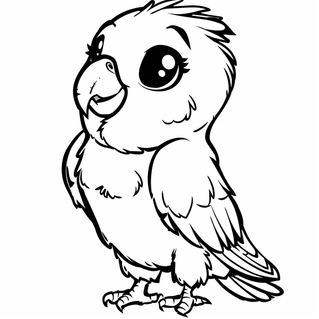 Dibujos para colorear e imprimir Parrot