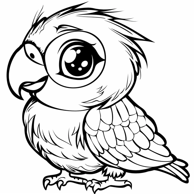 Dibujos para colorear e imprimir Parrot