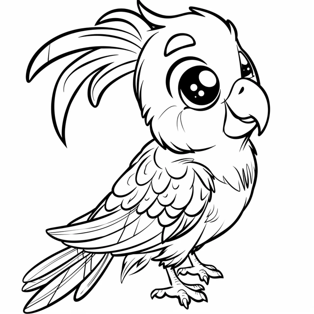 Dibujos para colorear e imprimir Parrot