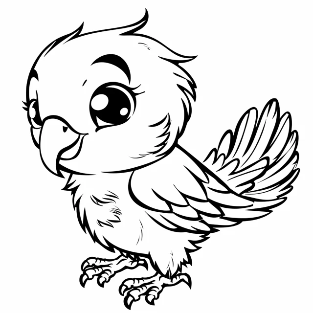 Dibujos para colorear e imprimir Parrot