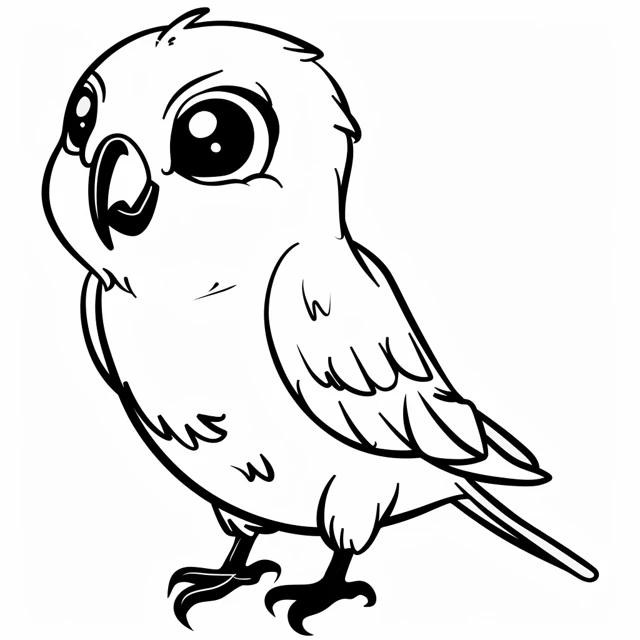 Dibujos para colorear e imprimir Parrot