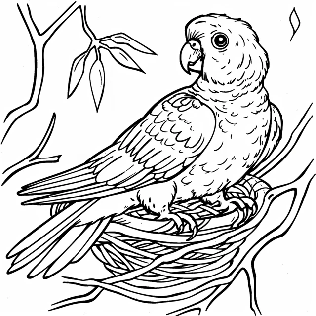 Dibujos para colorear e imprimir Parrot