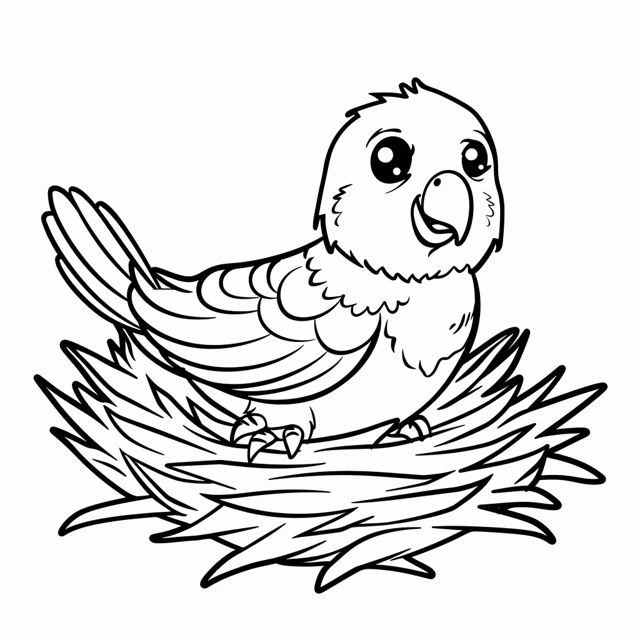 Dibujos para colorear e imprimir Parrot