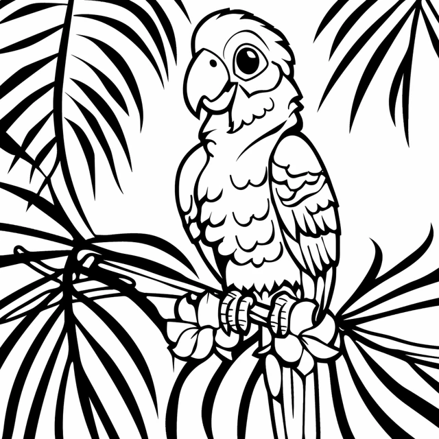 Dibujos para colorear e imprimir Parrot