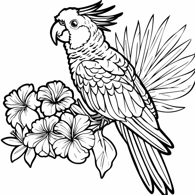 Dibujos para colorear e imprimir Parrot