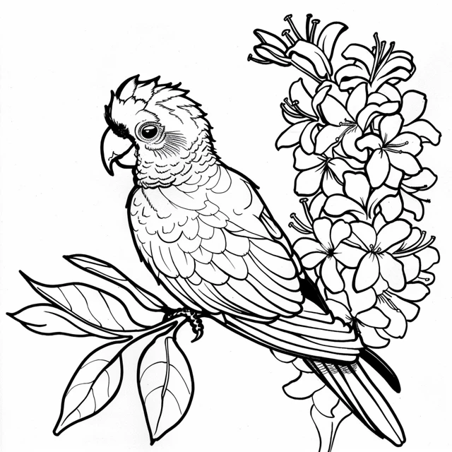 Dibujos para colorear e imprimir Parrot