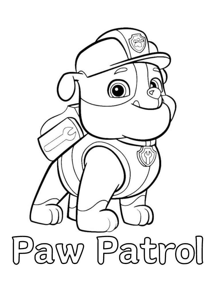 Dibujos para colorear e imprimir Paw Patrol