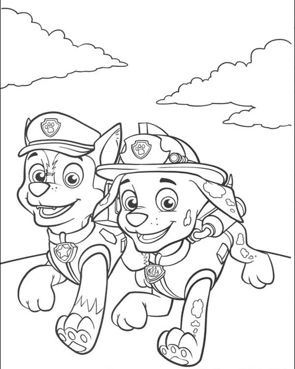 Dibujos para colorear e imprimir Paw Patrol