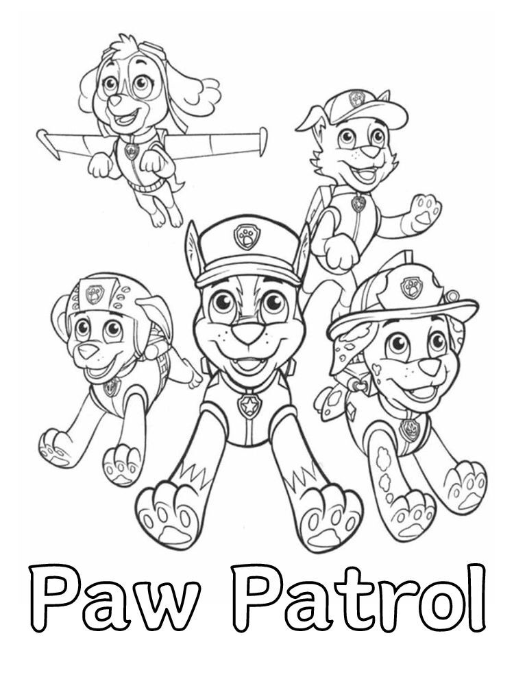 Dibujos para colorear e imprimir Paw Patrol