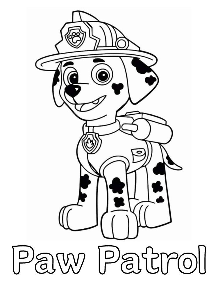 Dibujos para colorear e imprimir Paw Patrol