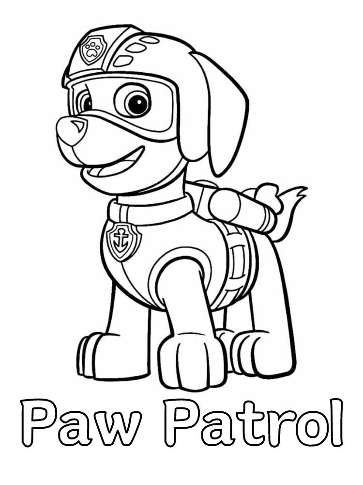 Dibujos para colorear e imprimir Paw Patrol