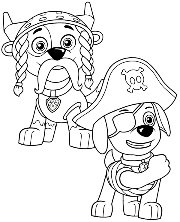 Dibujos para colorear e imprimir Paw Patrol