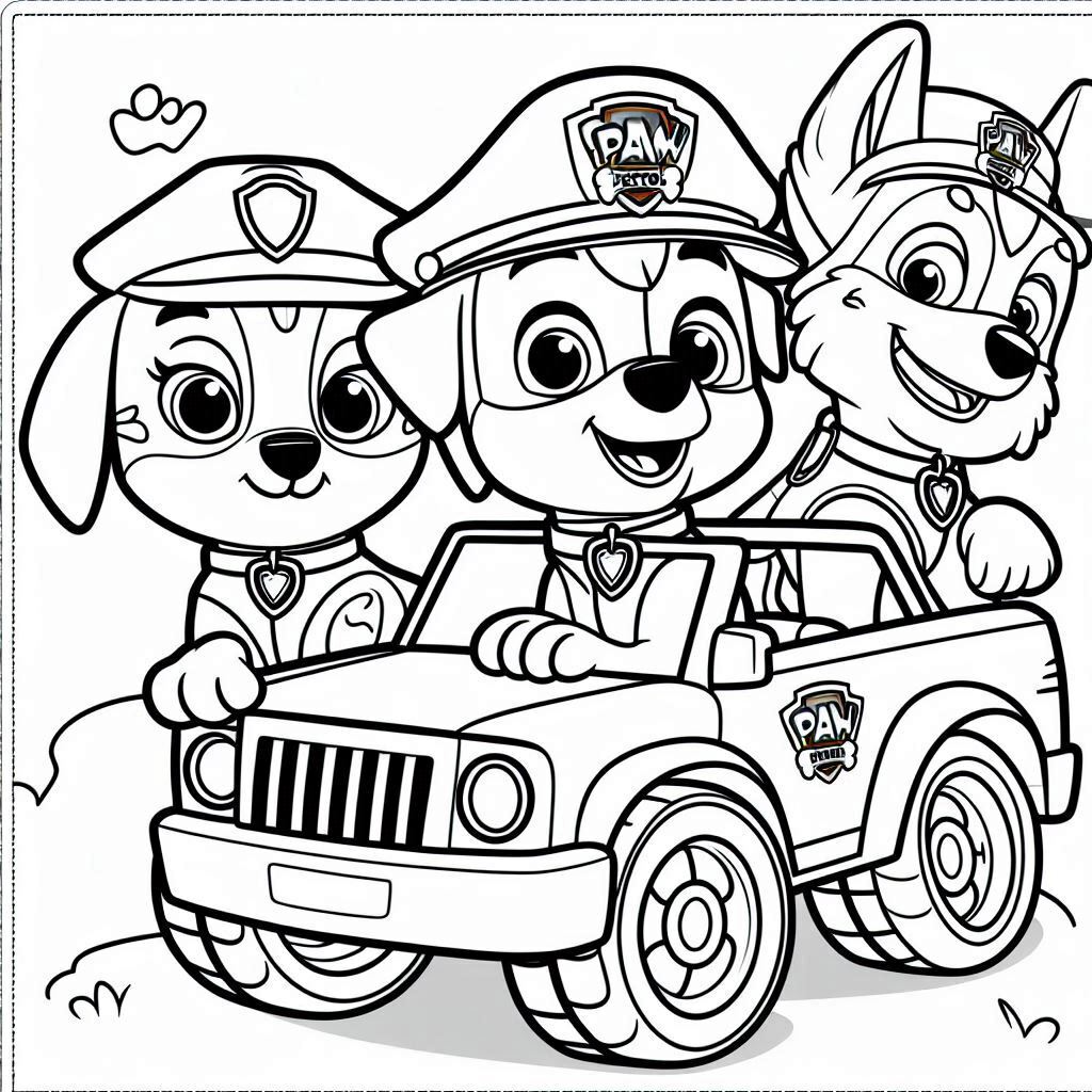 Dibujos para colorear e imprimir Paw Patrol