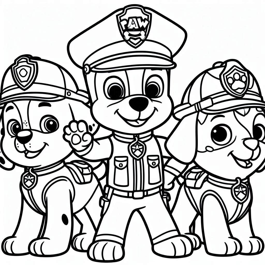 Dibujos para colorear e imprimir Paw Patrol