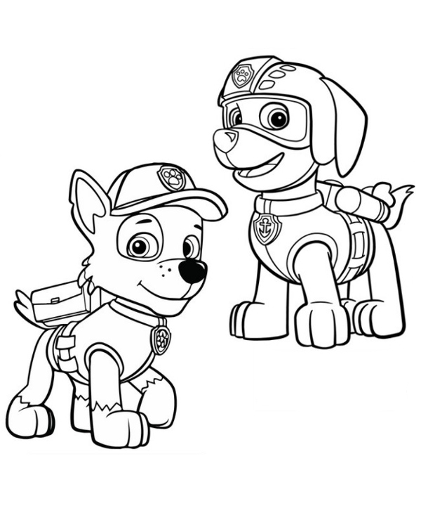 Dibujos para colorear e imprimir Paw Patrol