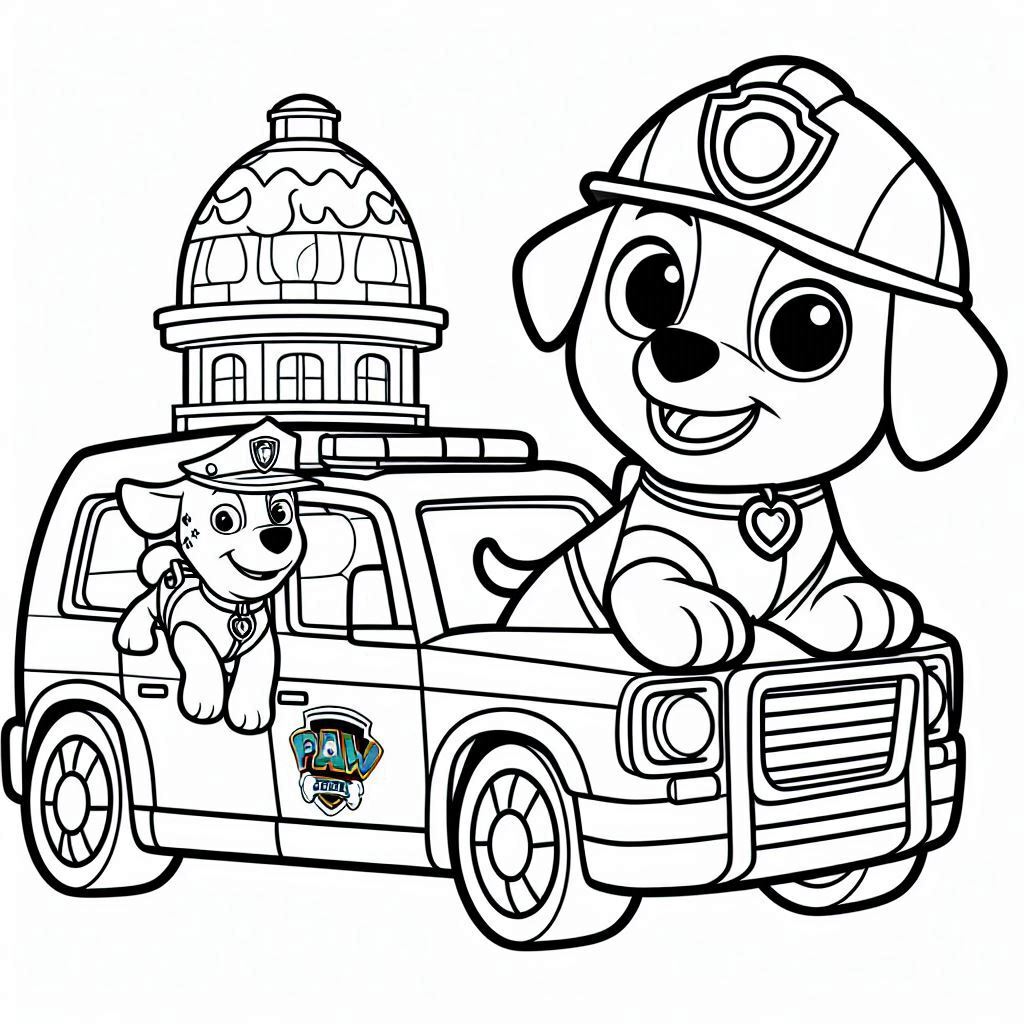 Dibujos para colorear e imprimir Paw Patrol