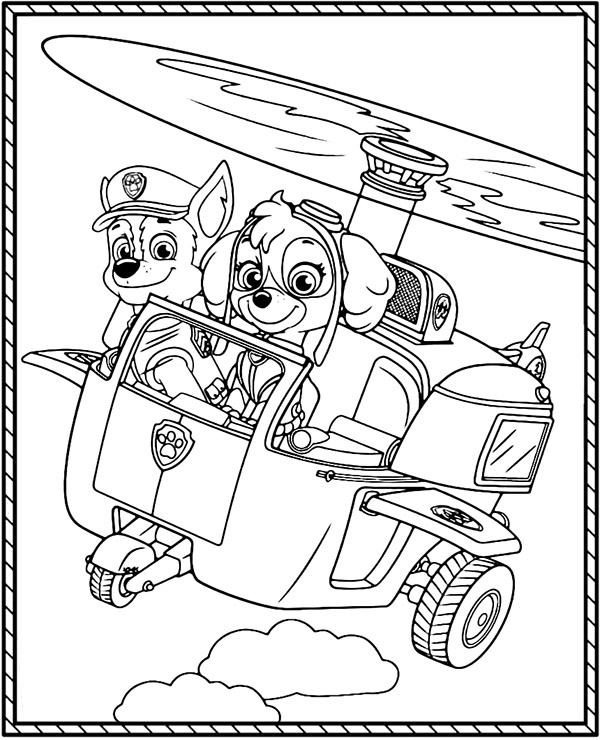 Dibujos para colorear e imprimir Paw Patrol