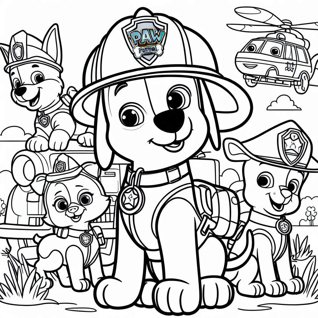 Dibujos para colorear e imprimir Paw Patrol