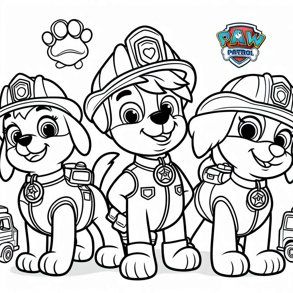 Dibujos para colorear e imprimir Paw Patrol