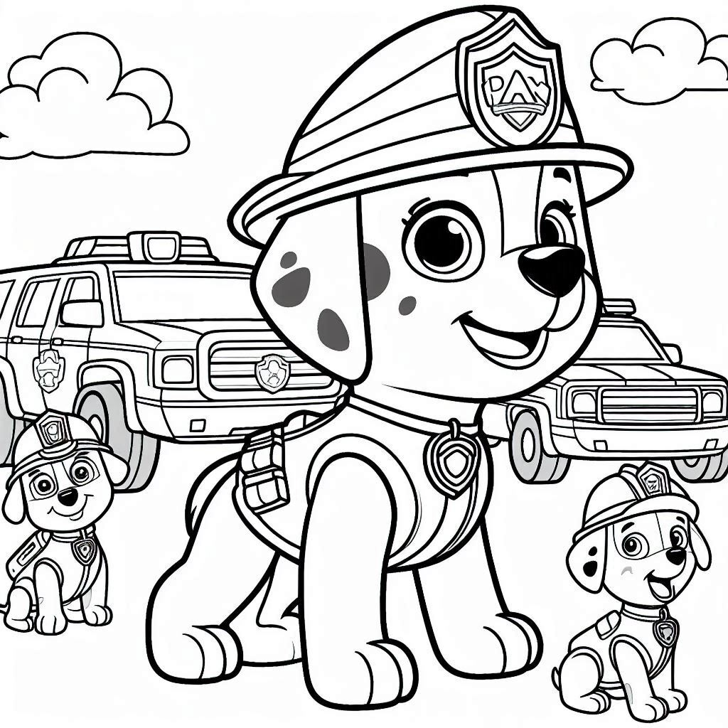 Dibujos para colorear e imprimir Paw Patrol