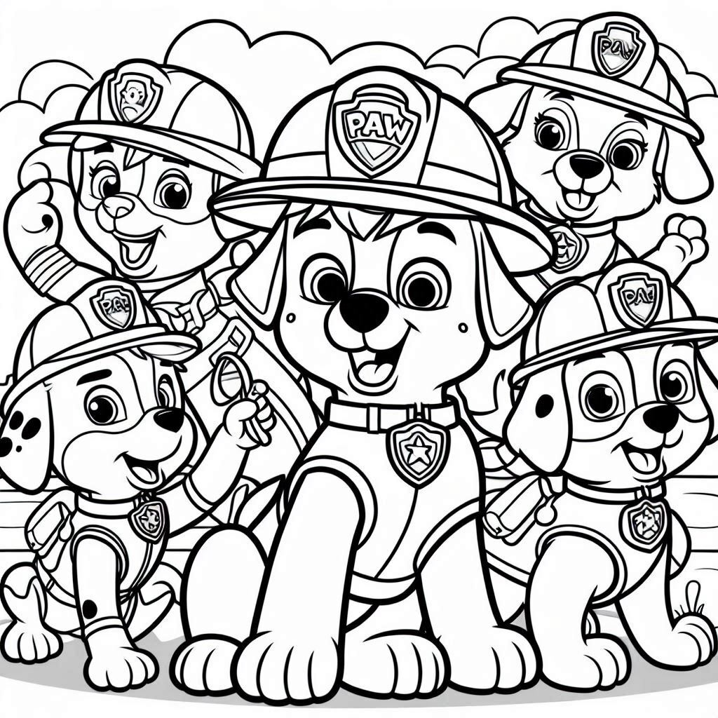 Dibujos para colorear e imprimir Paw Patrol