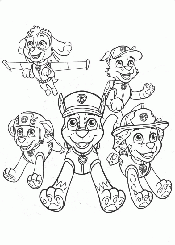 Dibujos para colorear e imprimir Paw Patrol