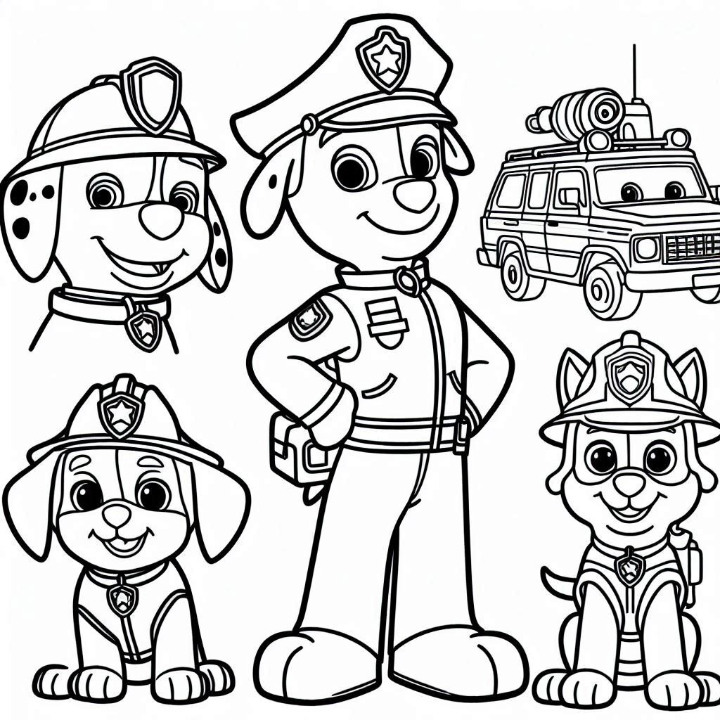 Dibujos para colorear e imprimir Paw Patrol