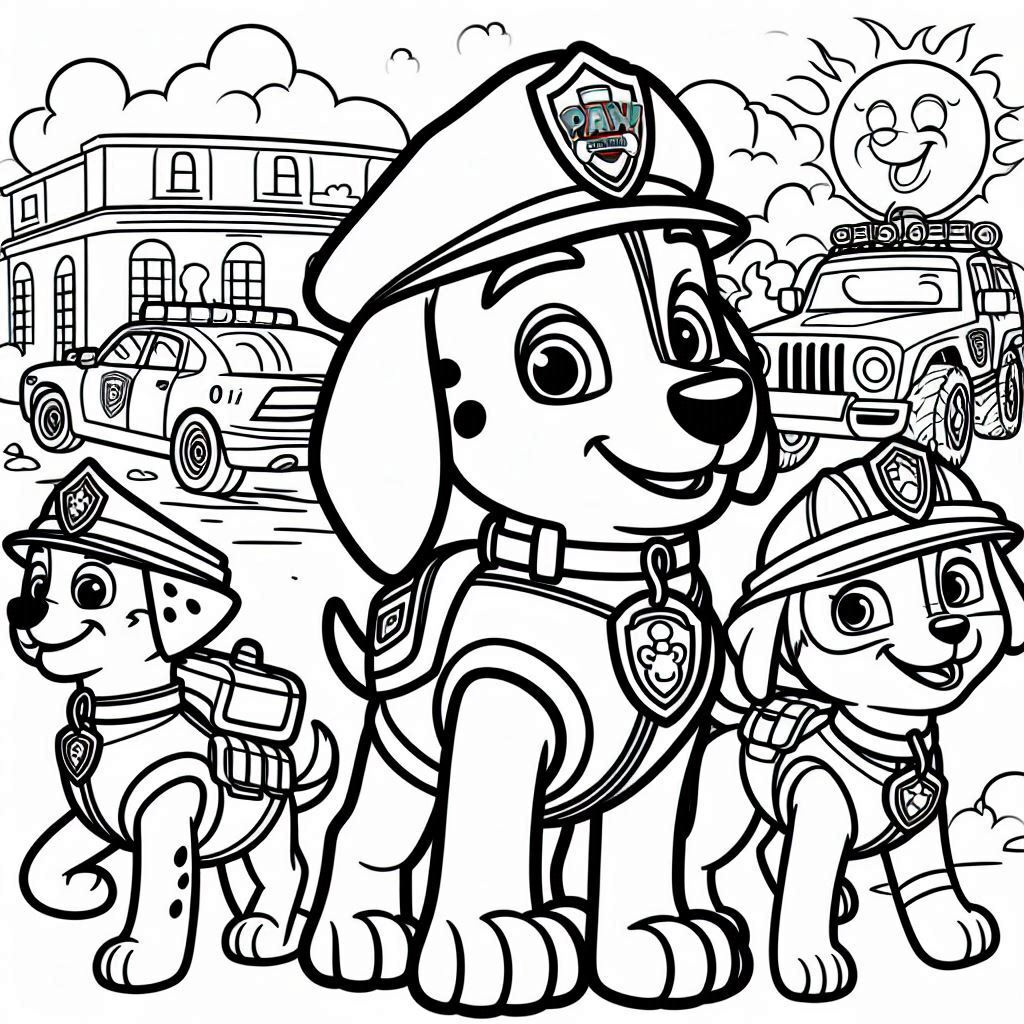 Dibujos para colorear e imprimir Paw Patrol