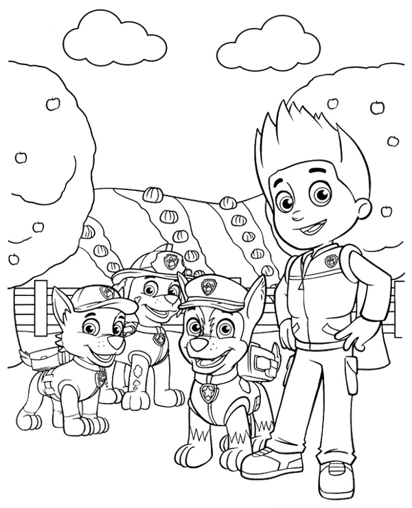 Dibujos para colorear e imprimir Paw Patrol