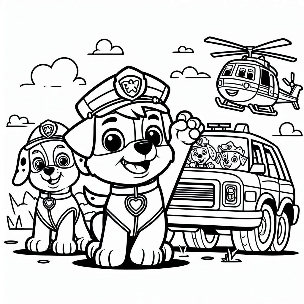 Dibujos para colorear e imprimir Paw Patrol