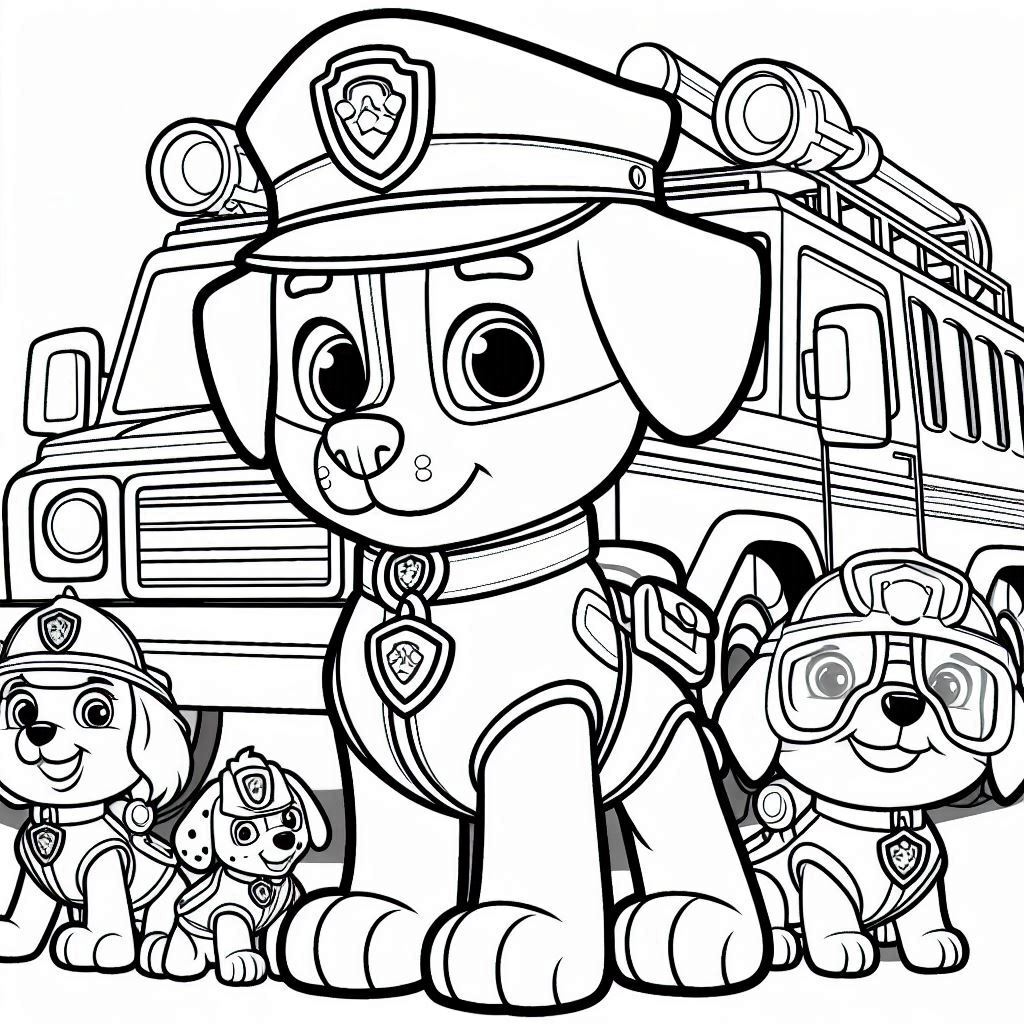 Dibujos para colorear e imprimir Paw Patrol