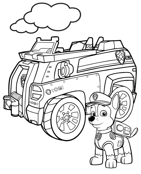 Dibujos para colorear e imprimir Paw Patrol