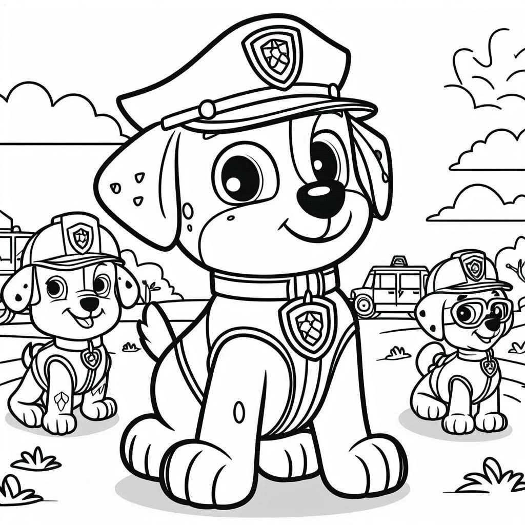 Dibujos para colorear e imprimir Paw Patrol