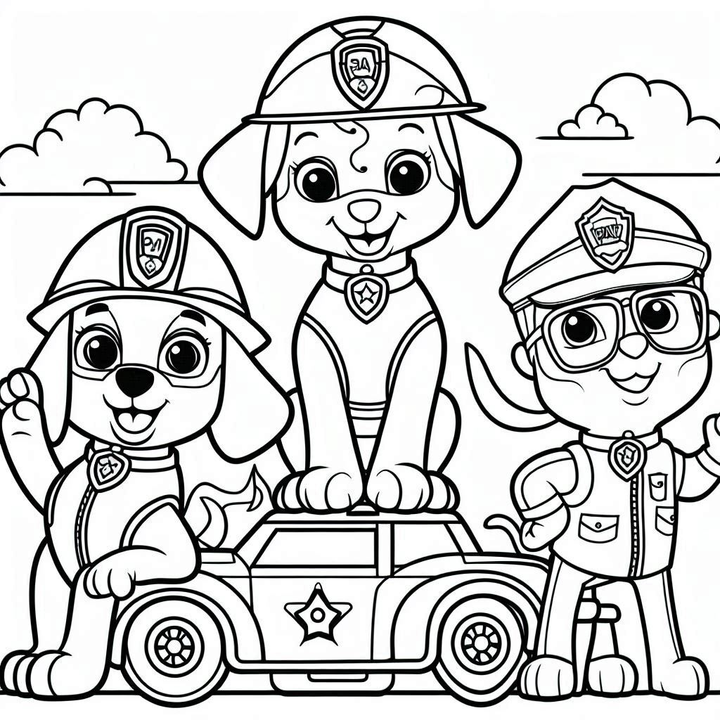 Dibujos para colorear e imprimir Paw Patrol