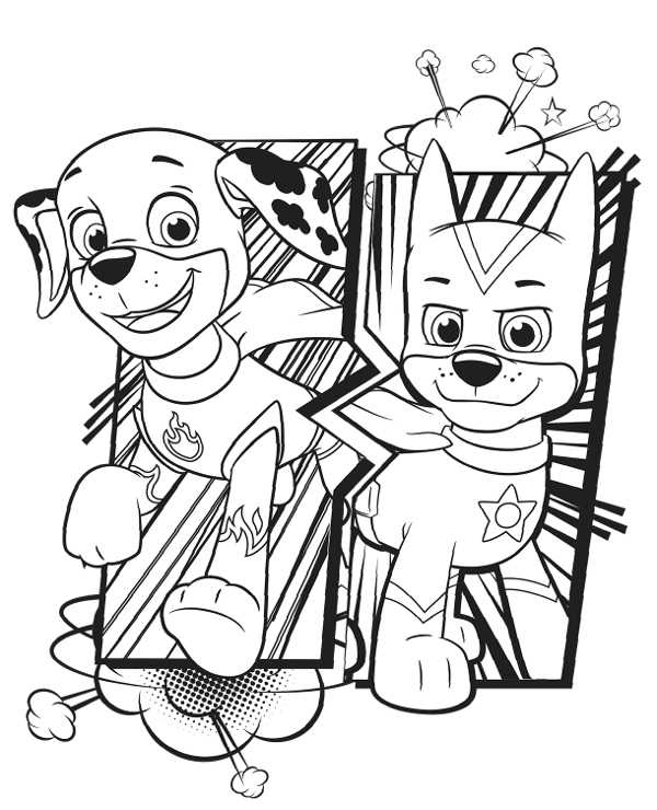 Dibujos para colorear e imprimir Paw Patrol